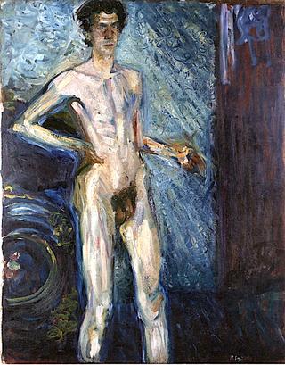 Nude Self-Portrait with Palette