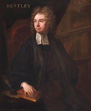Richard Bentley, Master, Philologist and Classical Scholar