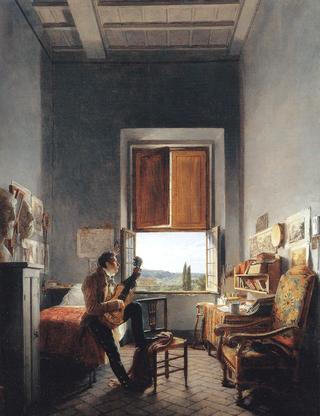 Louis Vincent Palliere in His Room at the Villa Medici