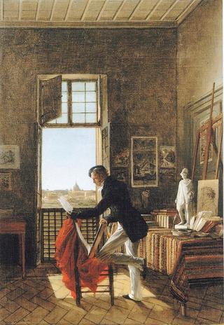 Picot in His Studio at the Villa Medici