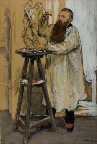 Portrait of the Sculptor Auguste Rodin in his Studio