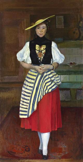 Young Woman in a Costume