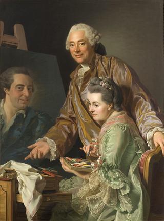 罗斯林和他的妻子的双肖像