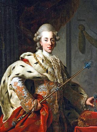 丹麦国王克里斯蒂安七世画像