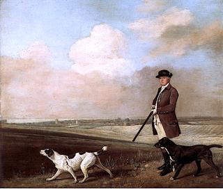 Sir John Nelthrope Shooting with His Dogs over His Home Ground, Barton Field in Lincolnshire
