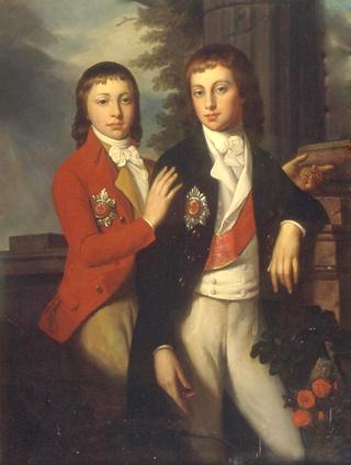 Portrait of Grand Prince August of Oldenburg and Prince Georg of Oldenburg