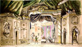 Set Design for Carlo Goldoni's Play "Servant of Two Masters"