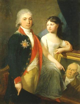 Portrait of Ivan Muravyev-Apostol with Daughter