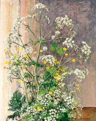 Flower Still Life with Buttercups and Wild Chervil