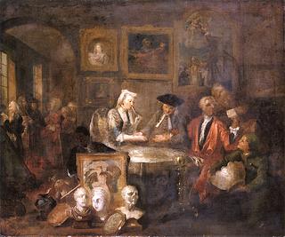 The Marriage Contract (alternative study for 'A Rakes Progress')