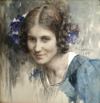 Portrait of a Young Girl in Blue