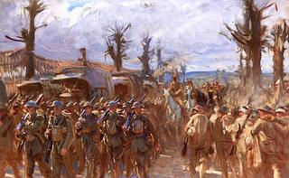 Arrival of American Troops at the Front