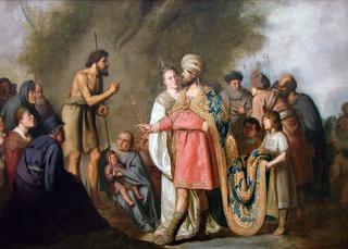 Saint John the Baptist preaching before Herod Antipas