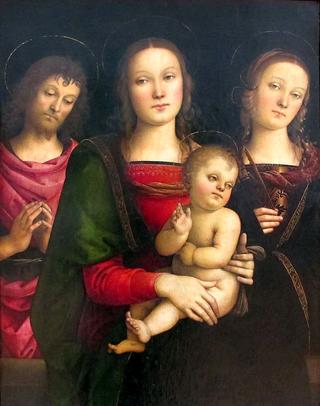 圣母子与施洗者圣约翰及亚历山大圣凯瑟琳