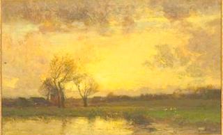 Landscape with Trees and Pond