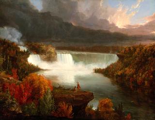 Distant View of Niagara Falls