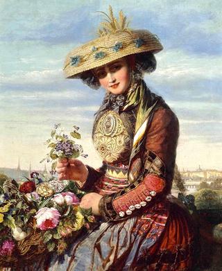 A flower girl from Lyon