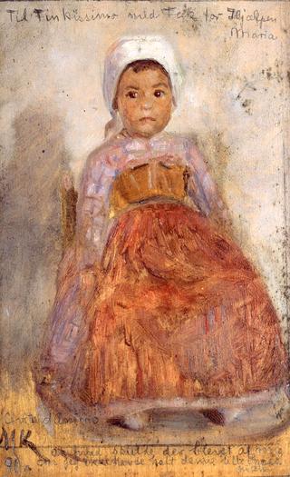 Portrait of a small Itralian Girl