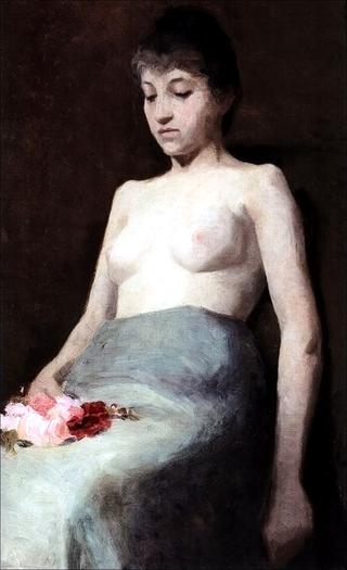 Nude with Flowers
