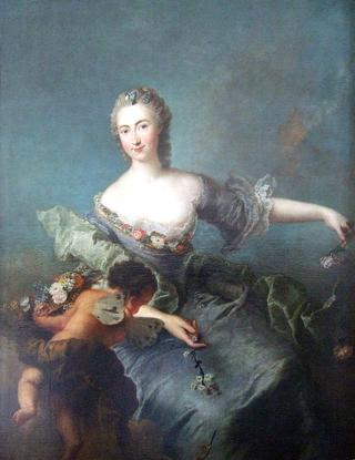 Portrait of Louise Albertine von Grappendorf as Flora