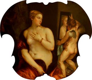 Cupid Holding a Mirror to Venus (after Titian)