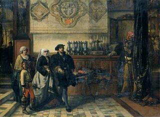 弗兰斯·弗洛里斯参加圣卢克节宴会，1540年