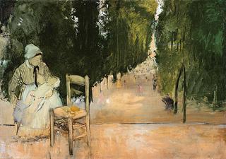 A Nanny in the Luxembourg Gardens, Paris