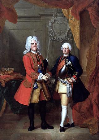 Portrait of August II of Poland and Friedrich I of Prussia