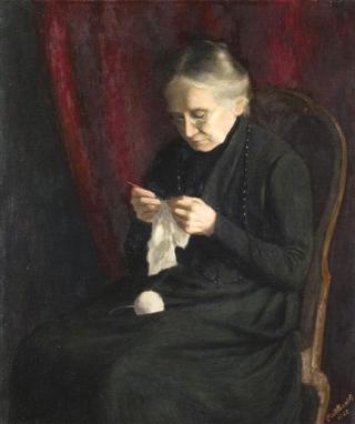 艺术家母亲的肖像（玛丽亚·巴特·伊姆霍夫1845-1929）