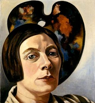 Self-Portrait in front of a Palette