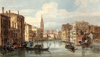 View on the Grand Canal, Venice, after Canaletto