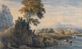 Romantic Landscape (after Herman van Swanevelt, c.1600–1655)