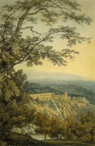 Tivoli, Villa of Maecenas, after John Robert Cozens
