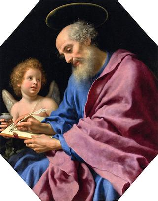 Saint Matthew Writing His Gospel