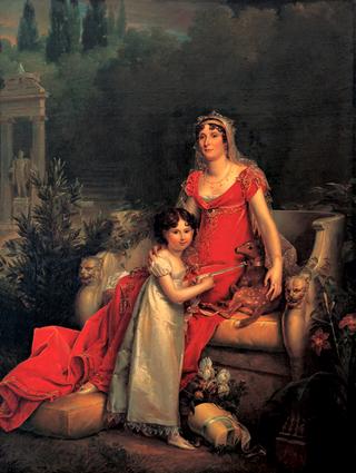 Elisa Bonaparte with her daughter Napoleona Baciocchi