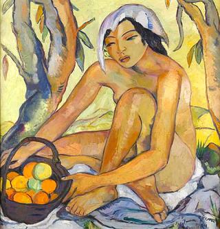 Seated Nude with Oranges