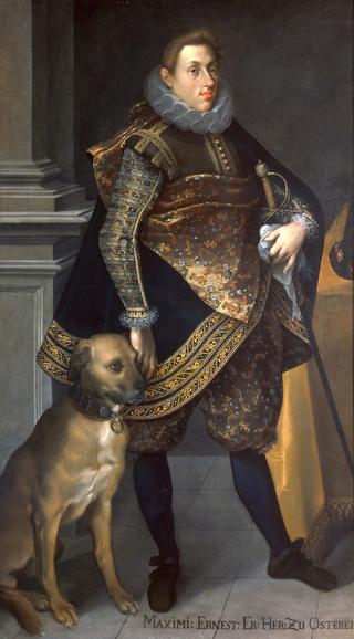马克西米利安恩斯特大公（1583-1616）与猎狗