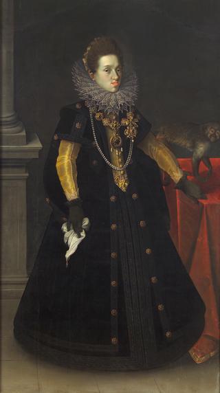 波兰女王康斯坦斯大公爵夫人（1588-1631），带着一只猴子