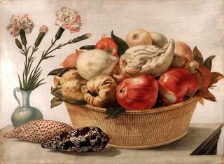 Still-Life with Vegetable, Fruit, and Flowers shells