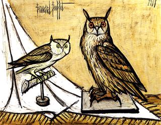 Big Owl and Little Horned Owl