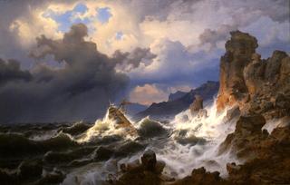 The Storm off the Norwegian coast