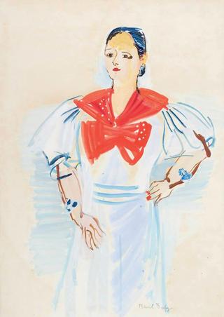Helena Rubinstein in a sailor dress