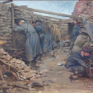 Soldiers in a Trench