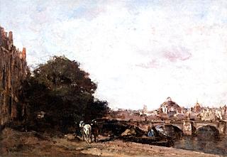 A Sunlit Capriccio View of Amsterdam with the Koepelkerk