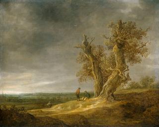 Landscape with Two Oaks