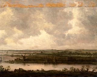 Panoramic View of the River Spaarne and the Haarlemmermeer