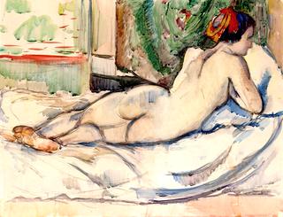 Nude with Red Turban, Jeanne