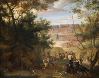 与路易十四和猎人一起看凡尔赛宫