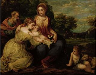 圣凯瑟琳和施洗约翰的神圣家庭