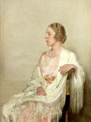 Portrait of Jane with a white shawl